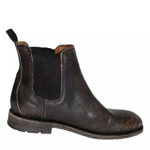 New! Frye Men\'s Bowery Chelsea Boot Black Stone Washed Size 8.5 D 3480535 DD405 main image 7